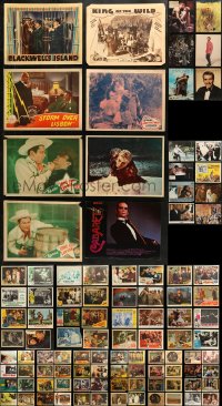 3s0323 LOT OF 102 LOBBY CARDS 1930s-2000s great scenes from a variety of different movies!