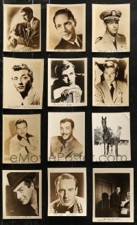 3s0502 LOT OF 12 1940S MOVIE STAR 4X5 PHOTOS 1940s great portraits of leading & supporting men!