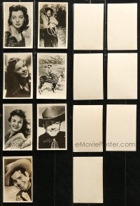 3s0522 LOT OF 7 MOVIE STAR POSTCARDS 1940s Kay Francis, Shirley Temple, Tim Holt & other stars!