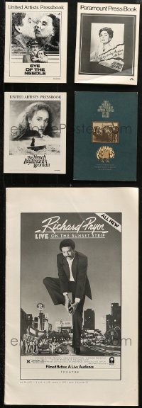 3s0151 LOT OF 5 UNCUT PRESSBOOKS 1970s-1980s advertising for a variety of different movies!