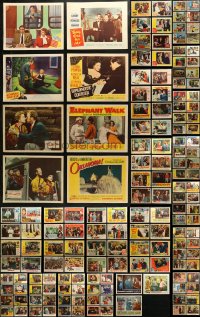 3s0274 LOT OF 195 1950S LOBBY CARDS 1950s great scenes from a variety of different movies!