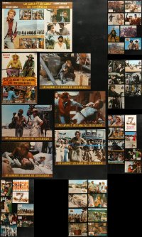 3s0465 LOT OF 62 COWBOY WESTERN SPANISH LOBBY CARDS 1960s-1970s a variety of great scenes!