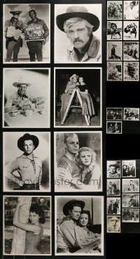3s0534 LOT OF 35 8X10 REPRO PHOTOS 1980s a variety of movie scenes & movie star portraits!