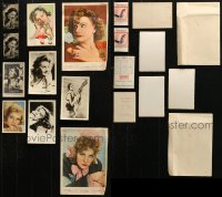 3s0511 LOT OF 10 GRETA GARBO SPANISH PHOTOS AND MISCELLANEOUS ITEMS 1930s great portraits!