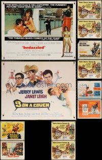 3s0701 LOT OF 12 FORMERLY FOLDED HALF-SHEETS 1960s great images from a variety of movies!