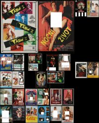3s0709 LOT OF 28 FORMERLY FOLDED SEXPLOITATION YUGOSLAVIAN POSTERS 1970s-1980s sexy nude images!