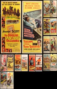 3s0651 LOT OF 18 FORMERLY FOLDED INSERTS 1940s-1960s great images from a variety of movies!