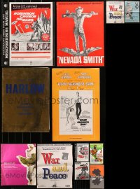 3s0055 LOT OF 12 UNCUT PRESSBOOKS 1950s-1960s advertising for a variety of different movies!