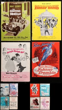 3s0054 LOT OF 12 UNCUT WALT DISNEY PRESSBOOKS 1950s-1960s advertising for a variety of movies!