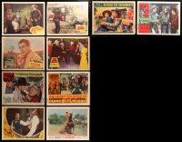 3s0386 LOT OF 10 COWBOY WESTERN LOBBY CARDS 1930s-1950s great scenes from a variety of movies!