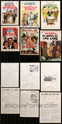 3s0146 LOT OF 6 MARX BROTHERS SPANISH PROMO BROCHURES 1970s-1980s art of Groucho, Harpo & Chico!