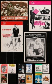3s0468 LOT OF 15 UNCUT SPANISH PRESSBOOKS 1950s-1980s great images from a variety of movies!