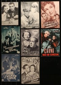 3s0493 LOT OF 8 HUMPHREY BOGART AUSTRIAN PROGRAMS 1950s different images from his movies!