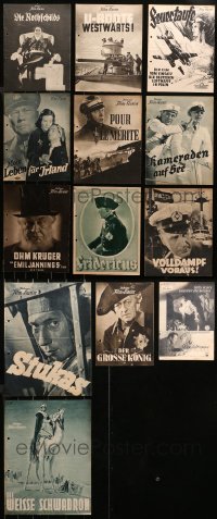 3s0476 LOT OF 16 WWII GERMAN PROGRAMS 1940s many images from a variety of war movies!