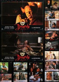 3s0777 LOT OF 34 FORMERLY FOLDED 19X27 SPANISH POSTERS 1990s a variety of movie scenes!
