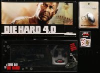 3s0424 LOT OF 4 GOOD DAY TO DIE HARD AND LIVE FREE OR DIE HARD MOVIE PROMO ITEMS 2000s-2010 cool!