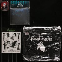 3s0425 LOT OF 4 FRANKENWEENIE AND ALICE IN WONDERLAND MOVIE PROMO ITEMS 2010s T-shirt, mousepad!