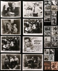 3s0155 LOT OF 33 HUMPHREY BOGART 11X14 AND 8X10 REPRO PHOTOS 1980s scenes from his classic movies!