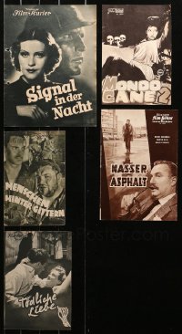 3s0494 LOT OF 5 GERMAN AND AUSTRIAN PROGRAMS 1930s-1960s a variety of different movie images!