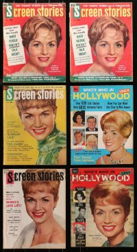 3s0443 LOT OF 6 MOVIE MAGAZINES WITH DEBBIE REYNOLDS COVERS 1950s-1960s great images & articles!