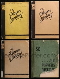 3s0401 LOT OF 4 1942 ACADEMY PLAYERS DIRECTORY SOFTCOVER BOOKS 1942 filled with information!