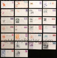 3s0506 LOT OF 26 1938-47 U.S. FIRST DAY COVER COMMEMORATIVE ENVELOPES 1938-1947 from during WWII!