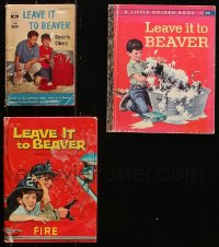3s0505 LOT OF 3 LEAVE IT TO BEAVER PAPERBACK AND HARDCOVER BOOKS 1957 Little Golden Book & more!