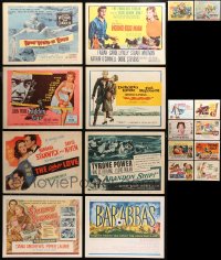 3s0376 LOT OF 18 1940S-50S TITLE CARDS 1940s-1950s great images from a variety of different movies!