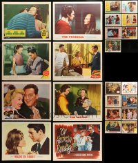 3s0364 LOT OF 23 1940S-60S FEMALE STAR PORTRAIT LOBBY CARDS 1940s-1960s a variety of movie scenes!