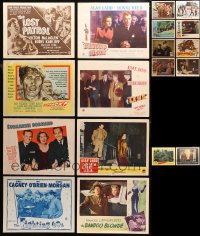 3s0375 LOT OF 18 1940S-50S WORLD WAR AND MILITARY MOVIE LOBBY CARDS 1940s-1950s a variety of movies!