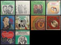 3s0018 LOT OF 10 33 1/3 RPM RADIO SHOW RECORDS 1970s Martin & Lewis, Durante, I Love Lucy & more!