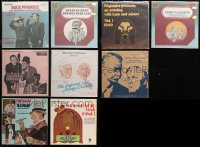 3s0020 LOT OF 9 33 1/3 RPM RADIO SHOW RECORDS 1970s Abbott & Costello, Groucho Marx & more!