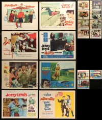3s0373 LOT OF 19 JERRY LEWIS LOBBY CARDS 1950s-1960s scenes from his wacky comedy movies!