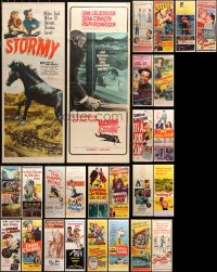 3s0637 LOT OF 28 FORMERLY FOLDED INSERTS 1940s-1970s great images from a variety of movies!