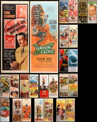 3s0635 LOT OF 29 FORMERLY FOLDED INSERTS 1940s-1970s great images from a variety of movies!