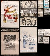 3s0152 LOT OF 13 UNCUT PRESSBOOKS 1950s advertising for a variety of different movies!
