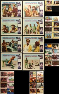 3s0349 LOT OF 43 LOBBY CARDS 1950s-1970s complete & incomplete sets from a variety of movies!