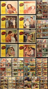 3s0326 LOT OF 100 LOBBY CARDS 1940s-1960s complete & incomplete sets from a variety of movies!