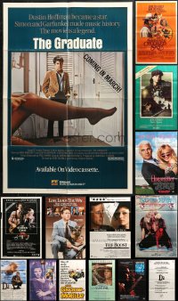 3s0115 LOT OF 19 FOLDED 27X40 VIDEO POSTERS 1980s great images from a variety of movies!