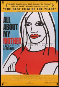 3t0731 ALL ABOUT MY MOTHER DS 1sh 1999 Pedro Almodovar's Todo Sobre Mi Madre, cool art by Marine!