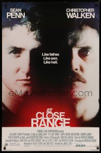3t0742 AT CLOSE RANGE 1sh 1986 Sean Penn & Christopher Walken, like father, like son, like hell!