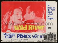 3t0222 WILD RIVER British quad 1960 directed by Elia Kazan, Montgomery Clift embraces Lee Remick!