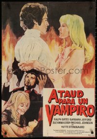 3t0034 LUST FOR A VAMPIRE Colombian poster 1971 sexy devils in female bodies with the kiss of death!