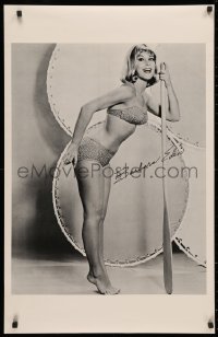 3t0591 BARBARA EDEN 23x35 commercial poster 1970s full-length sexy blonde wearing bikini w/paddle!