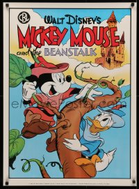 3t0596 MICKEY MOUSE 24x33 commercial poster 1986 Disney, Donald Duck, Jack and the Beanstalk!