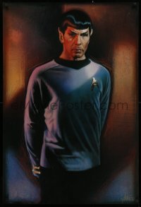 3t0615 STAR TREK CREW 27x40 commercial poster 1991 Drew Struzan art of Lenard Nimoy as Spock!