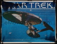 3t0600 STAR TREK foil 22x28 commercial poster 1979 The Motion Picture, cool image of Enterprise!
