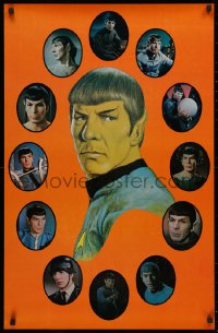 3t0608 STAR TREK 22x34 commercial poster 1970s Mr. Spock, different collage of images!