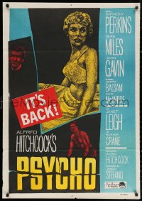 3t0073 PSYCHO Egyptian poster R1960s Janet Leigh, Anthony Perkins, Alfred Hitchcock classic!