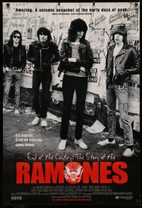 3t0840 END OF THE CENTURY: THE STORY OF THE RAMONES 1sh 2003 great image of legendary band!